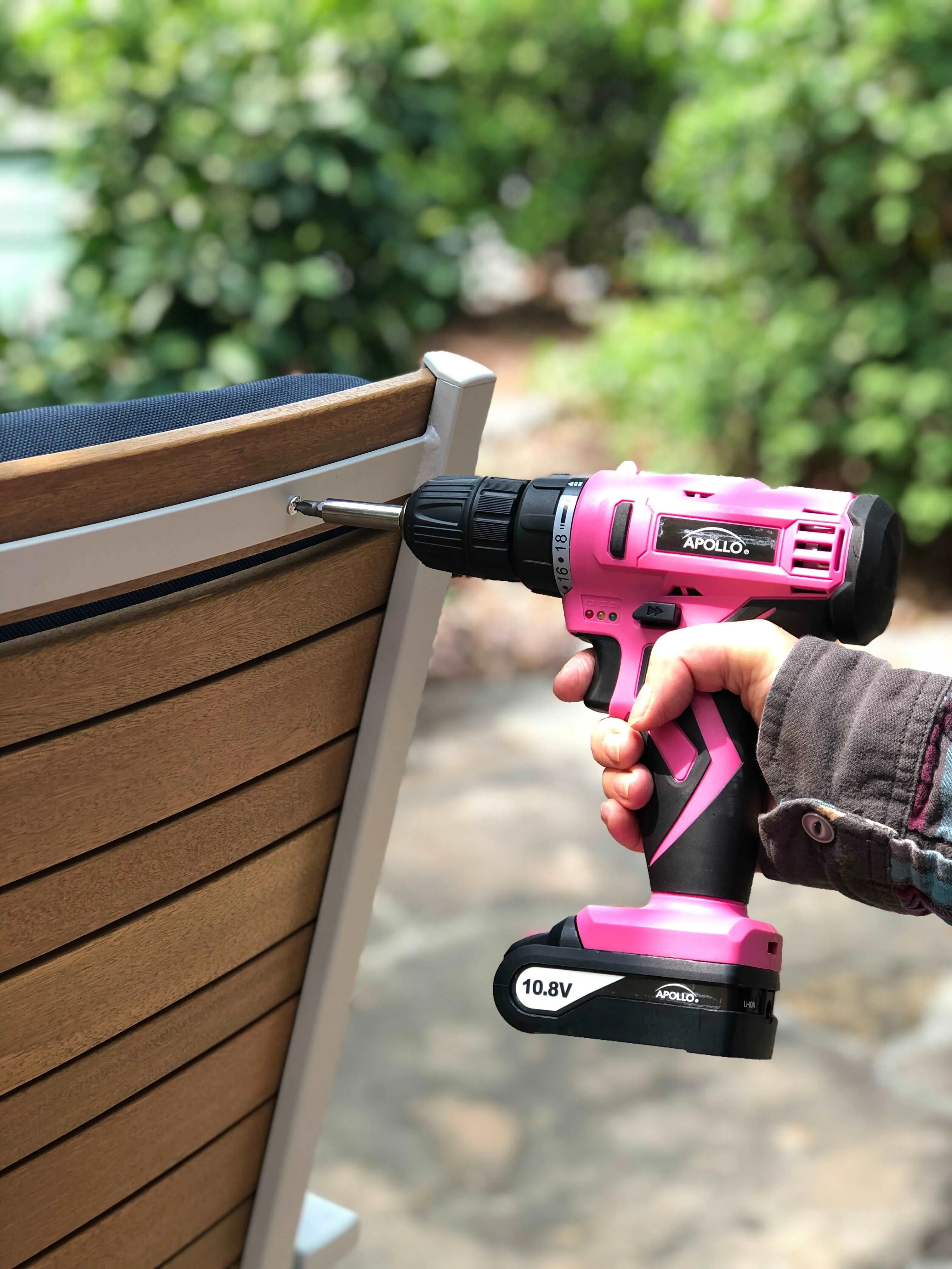 10.8 Volt Lithium-Ion Cordless Drill with 30 Piece Accessory Set PINK - DT4937P