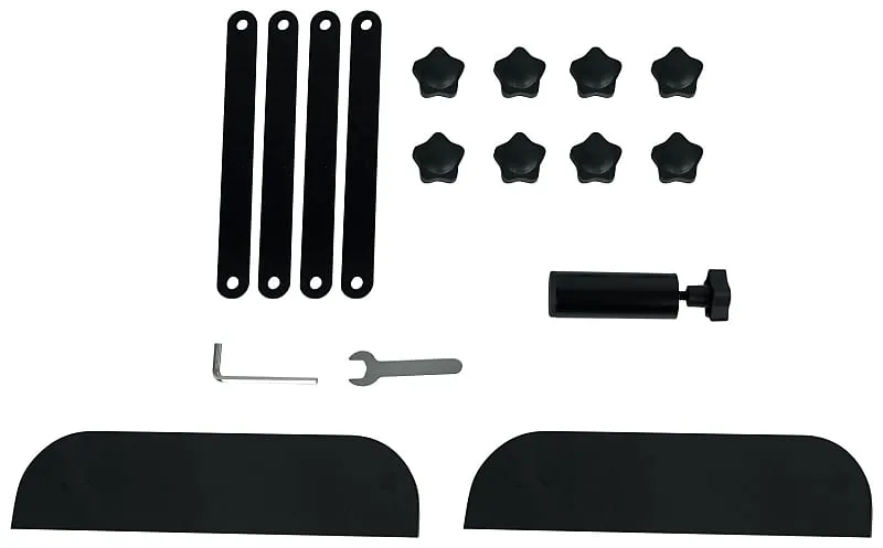 2) Rockville RTP-GO Black Portable Folding DJ Totem Light Stands   Bags   Scrims (2) RTP-GO BLACK