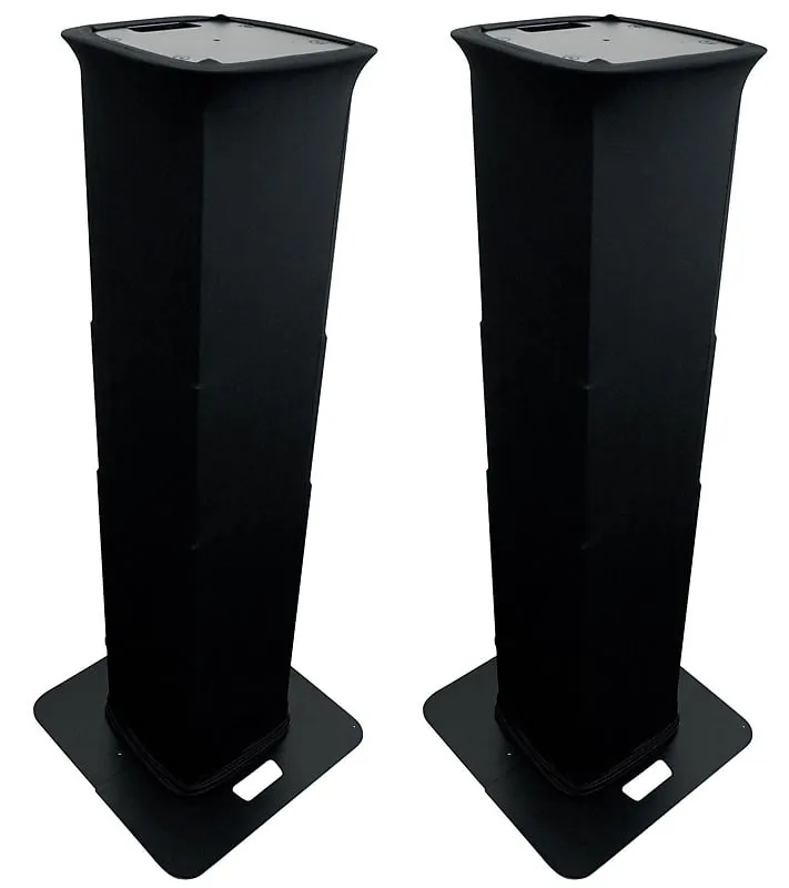 2) Rockville RTP-GO Black Portable Folding DJ Totem Light Stands   Bags   Scrims (2) RTP-GO BLACK