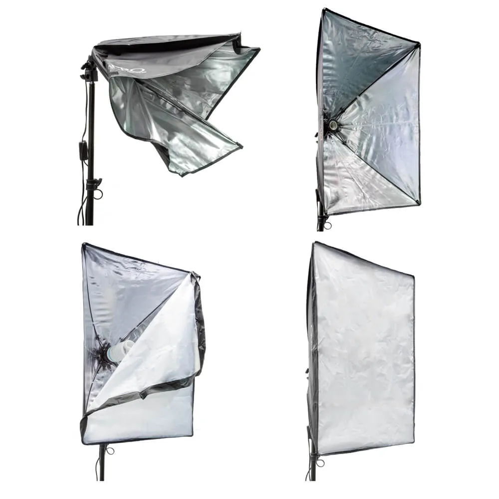 Optimized EzyLite Studio Softbox Lighting Kit with Two 85W Continuous Lights