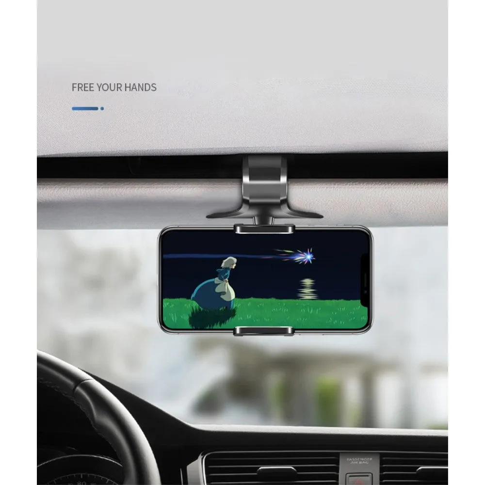 3 in 1 Car GPS Smartphone Holder: Dashboard / Visor Clamp   AC Grid Clip for Manta Senior Phone Big Light MS1702 - Black