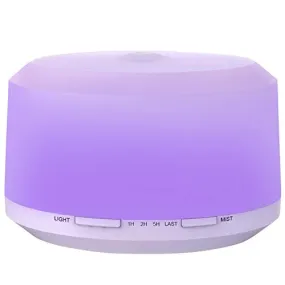 450ML Essential Oil Diffuser with 8 LED Color Changing Lamps, ZOOKKI Aromatherapy Diffuser for Essential Oils with 4 Timer Settings and Waterless Auto Shut-off Feature for Large Room