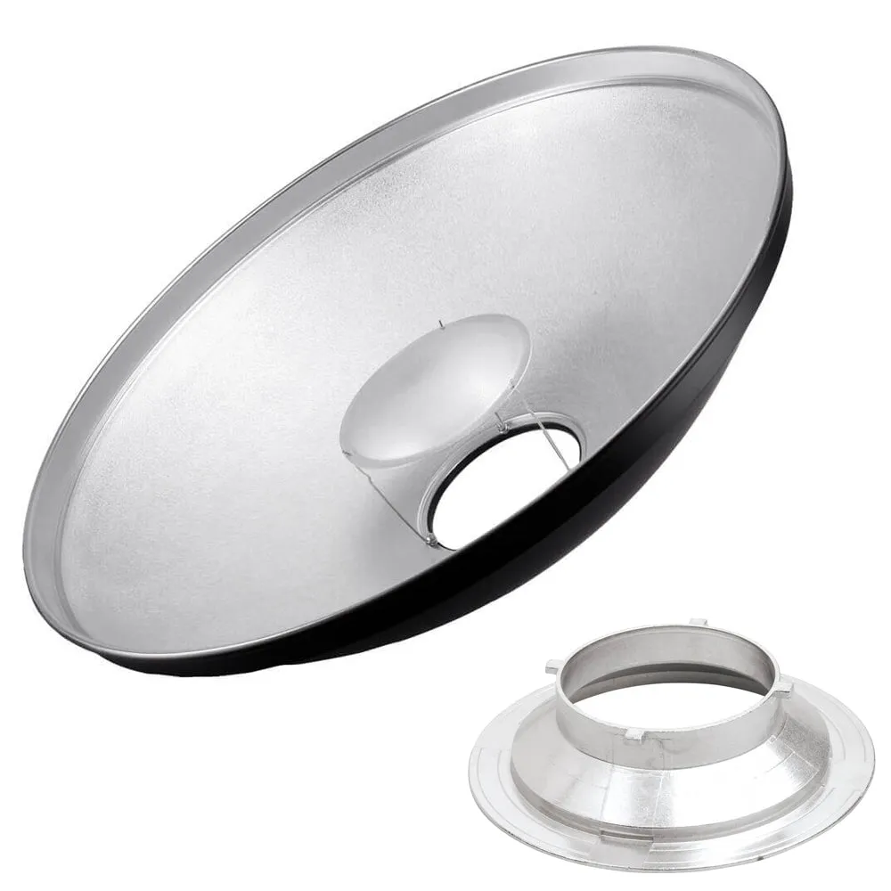70cm (27.5") Beauty Dish Diffuser Reflector (Silver)
