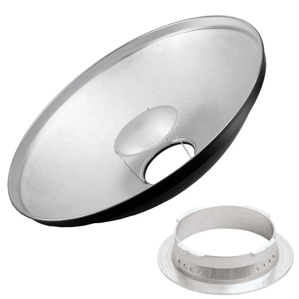 70cm (27.5") Beauty Dish Diffuser Reflector (Silver)