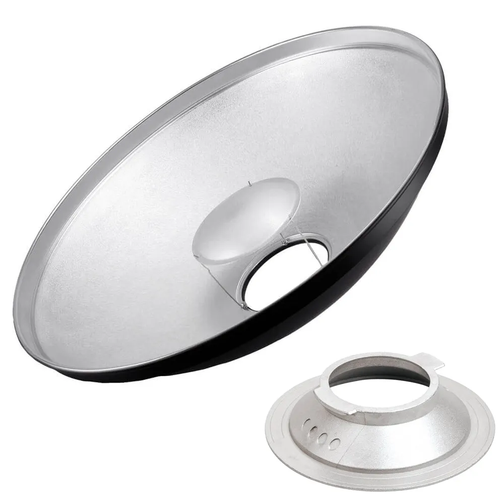 70cm (27.5") Beauty Dish Diffuser Reflector (Silver)