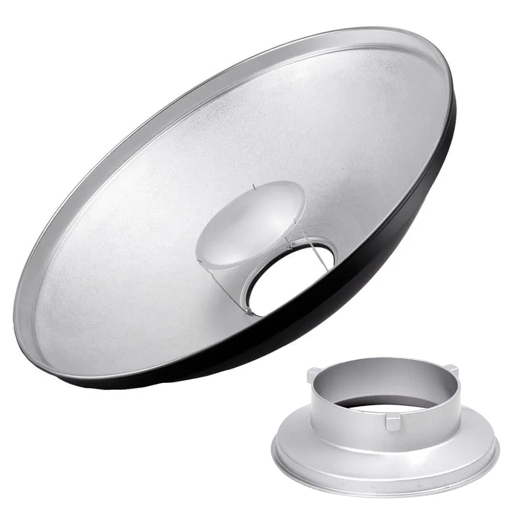 70cm (27.5") Beauty Dish Diffuser Reflector (Silver)
