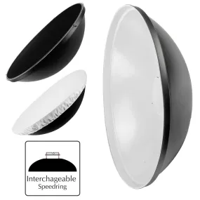 70cm (27.5") White Beauty Dish Light Modifier & Honeycomb Grid 70cm (27.5") White Beauty Dish Light Modifier & Honeycomb Grid