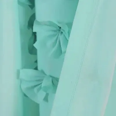 95"x54" Riley Window Curtain Panels Aqua Blue - Lush Décor