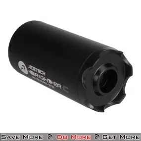 Acetech Brighter-C Tracer (M14 CCW) (Black) Tactical Barrel Extension Mock Suppressor