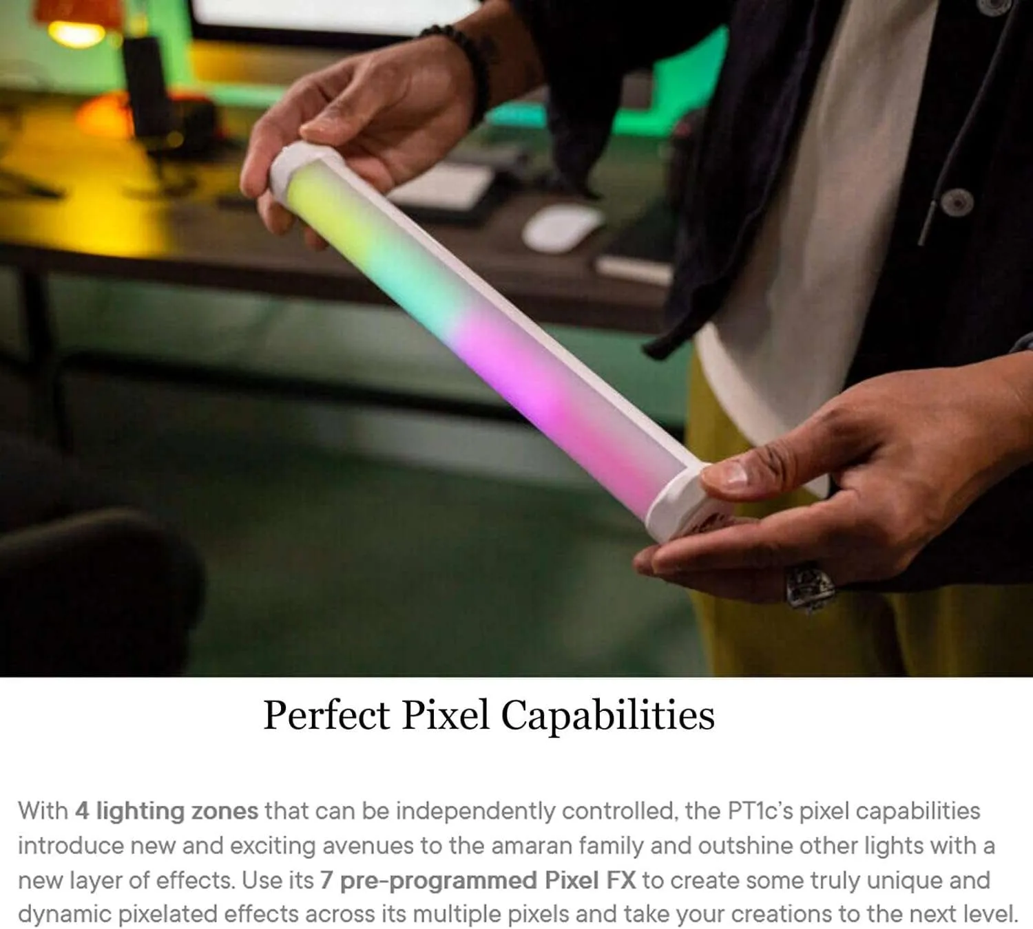 Amaran PT1c RGB LED Pixel Tube Light (1')