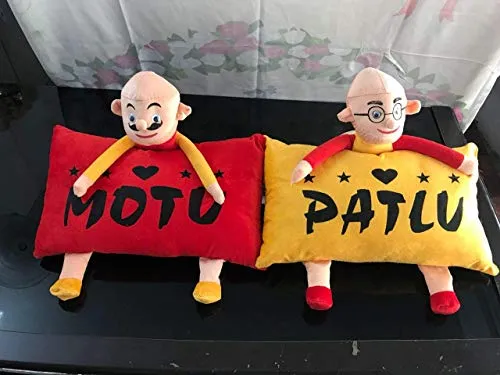 Amazin Home Soft Cartoon Pillows Cushion for Kids (Pack of 2,)