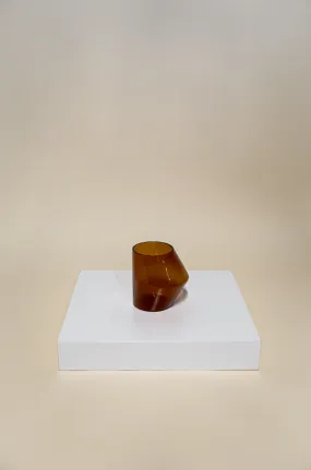 Amber Double Stack Glass Cup