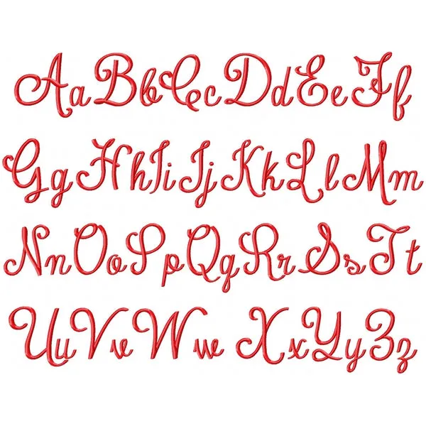 Amelia Embroidery Font