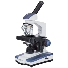 AmScope ME620 Series Monocular Compound Microscope 40X-1600X Magnification with LED and 1MP Digital Eyepiece