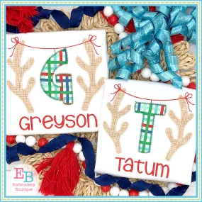 Antler Applique Alphabet