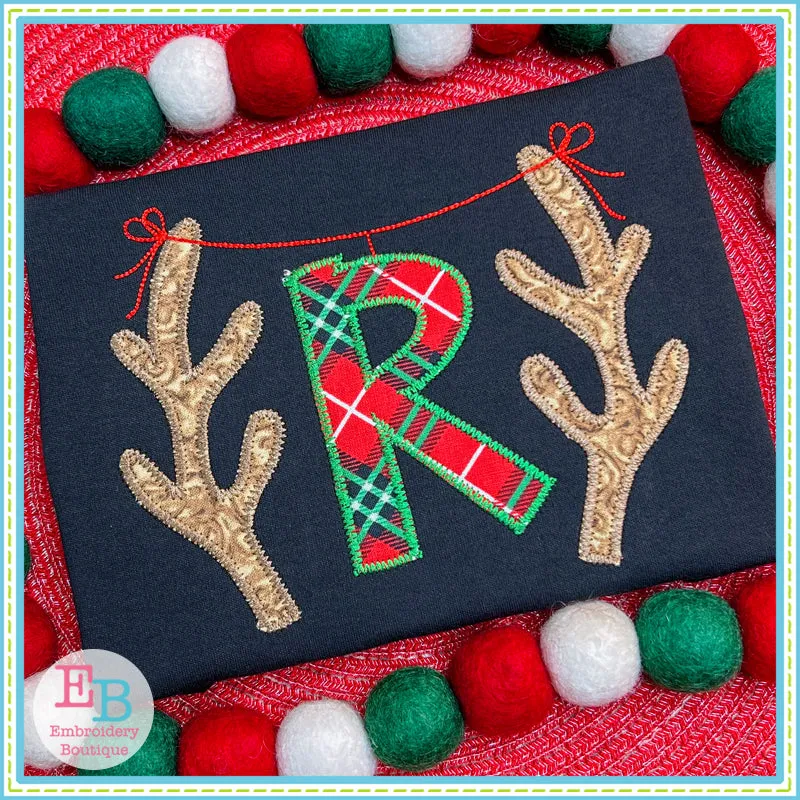 Antler Applique Alphabet