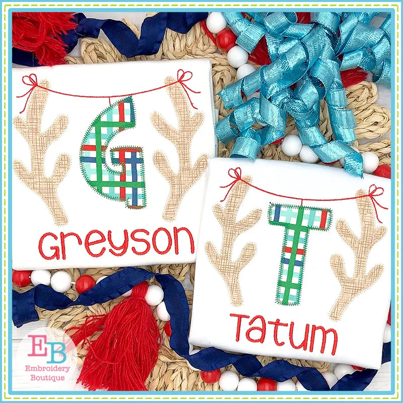 Antler Applique Alphabet