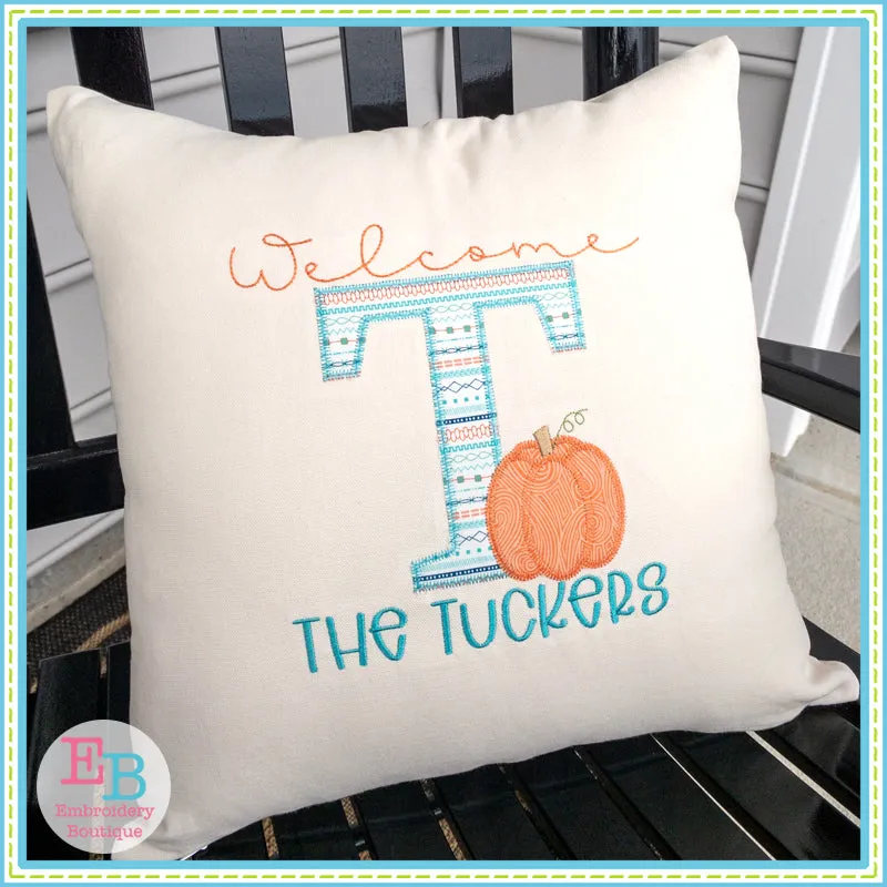 Applique Pumpkin Alphabet