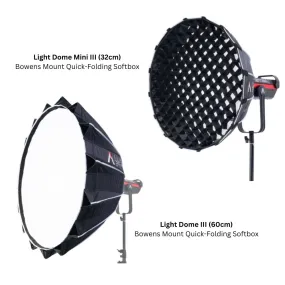 Aputure Light Dome III (60CM) / Mini III (32CM) Bowens S Mount Hexadecagon Softbox with 16 Steel Rods & Dual-Sided Quick Release Mechanism for Photography Video Vlogging Live Streaming Broadcast Film Production Studio Lighting Equipment