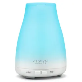 ASAKUKI 100ml Essential Oil Diffuser Ultrasonic Aromatherapy Diffuser Fragrant Oil Vaporizer Humidifier Waterless Auto Shut-Off for Bedroom Office Yoga…