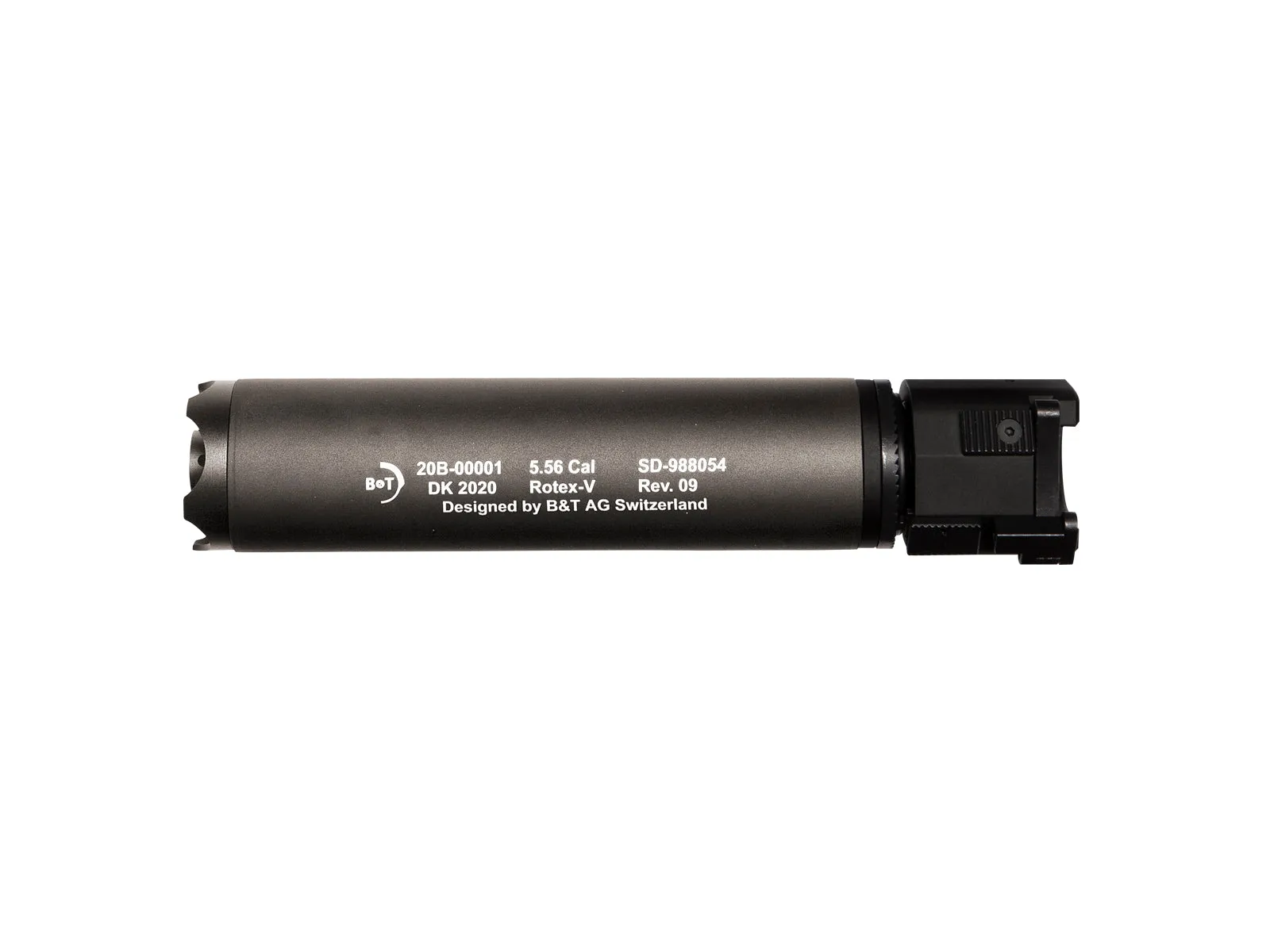 ASG B&T Rotex-V Airsoft QD Suppressor (Black / Grey / Mud)