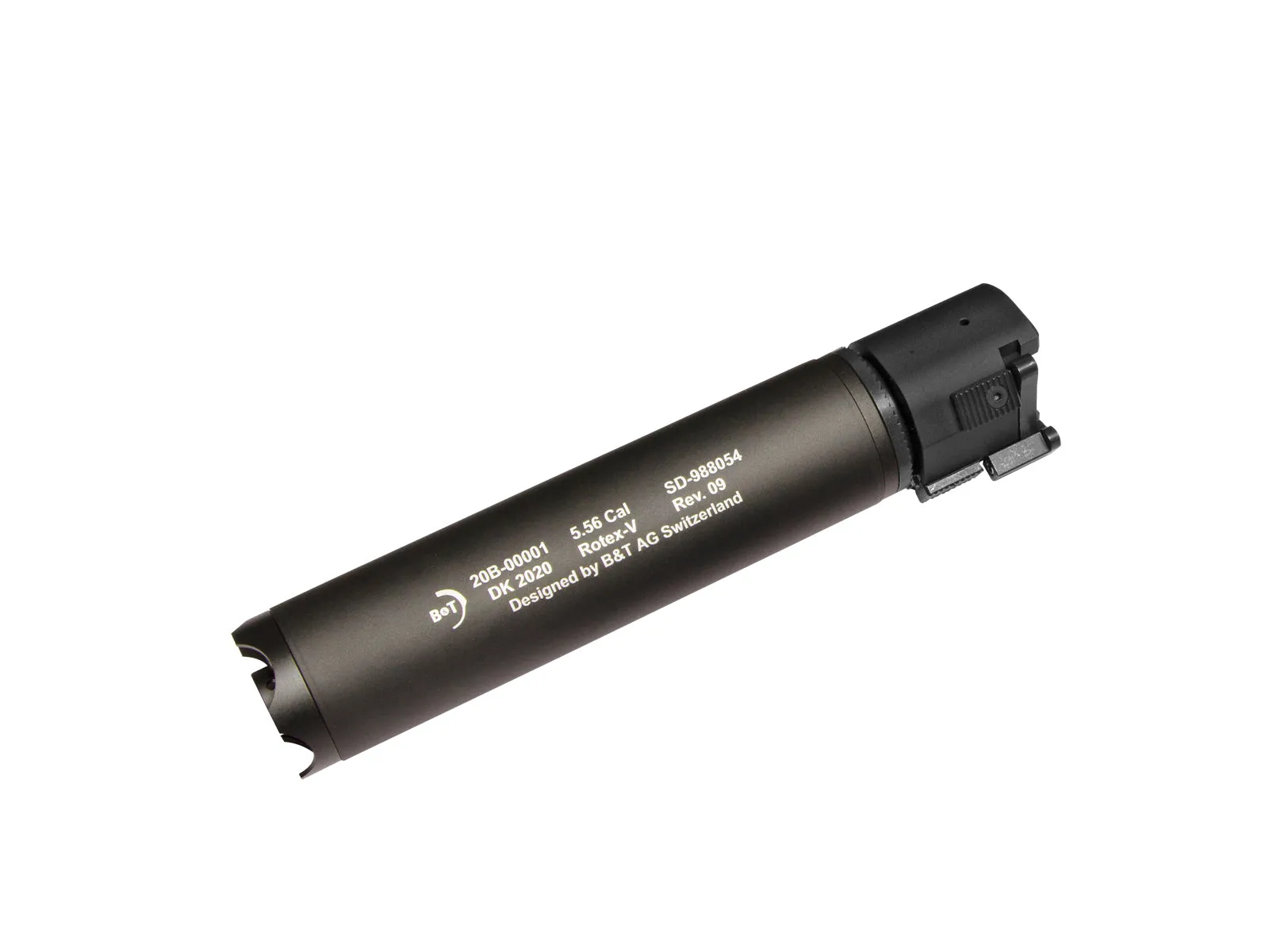 ASG B&T Rotex-V Airsoft QD Suppressor (Black / Grey / Mud)