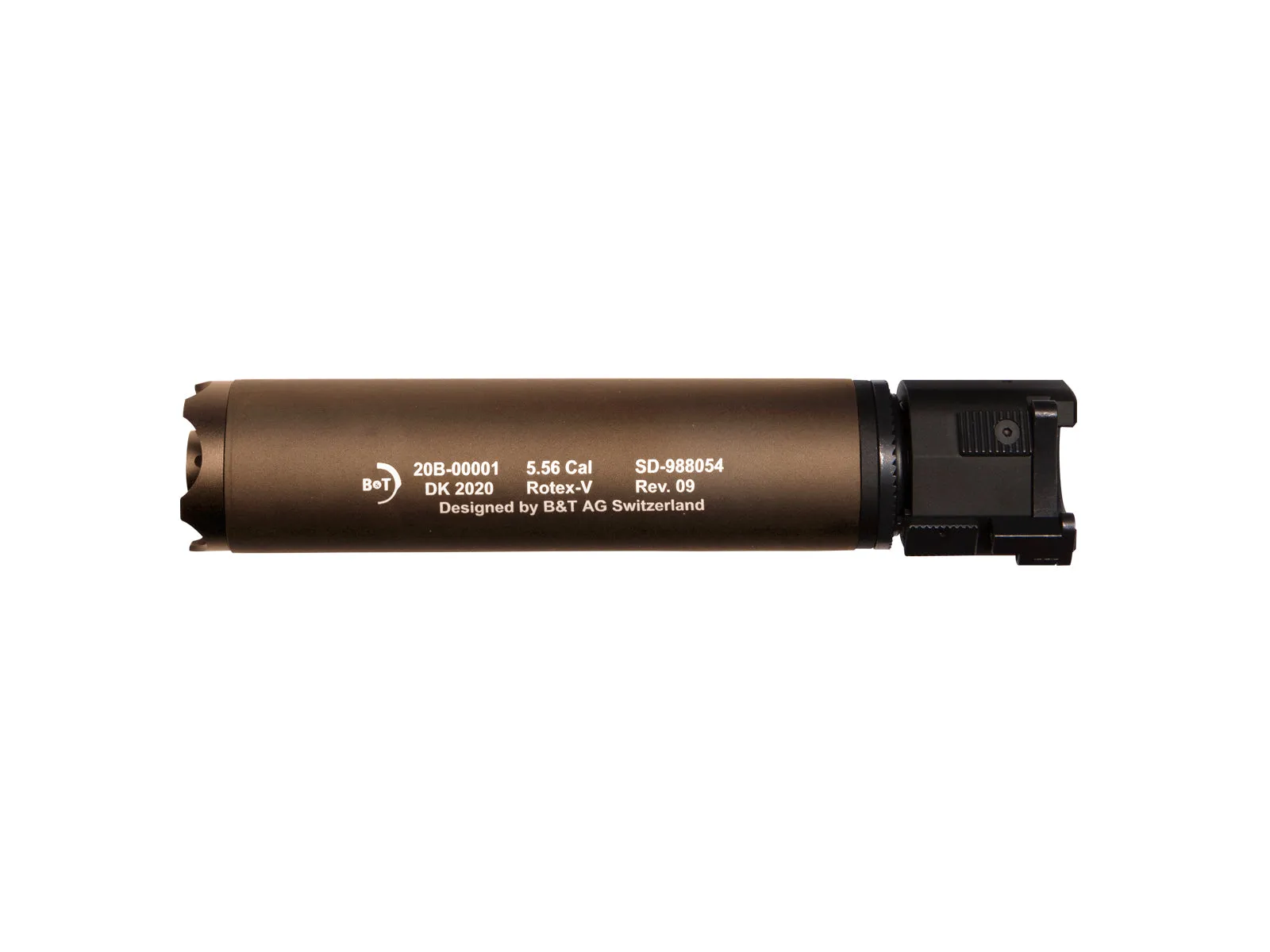 ASG B&T Rotex-V Airsoft QD Suppressor (Black / Grey / Mud)
