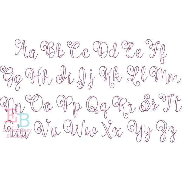 Ballerina Vintage Embroidery Font