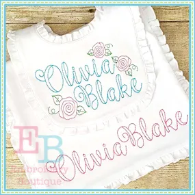 Ballerina Vintage Embroidery Font