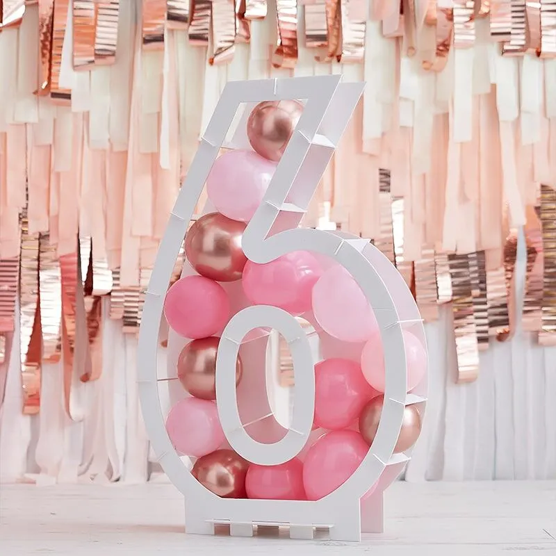 Balloon Mosaic Number Stand 6