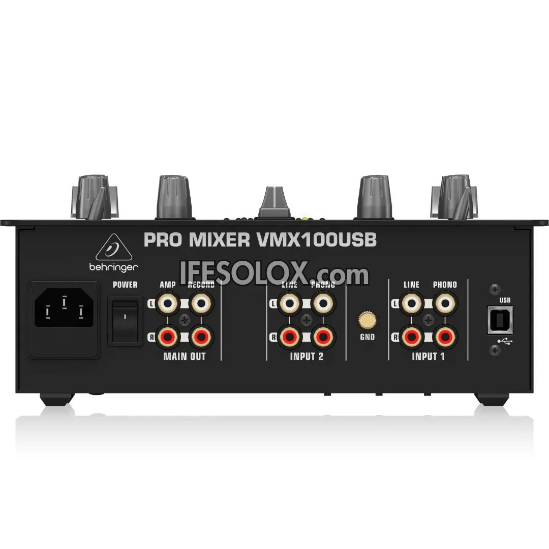Behringer VMX100USB Professional 2-Channel DJ Mixer with USB Audio Interface, BPM Counter and VCA Control - Brand New