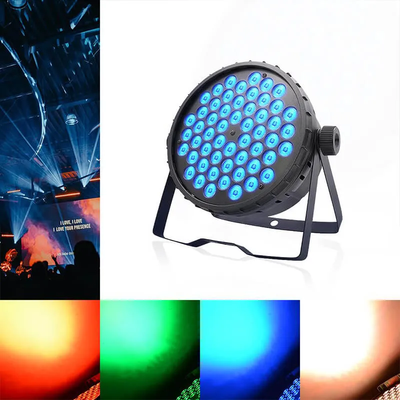 Betopper 54x3W 3-IN-1 RGB LED Mini Flat Par Light For Wedding DJ Club