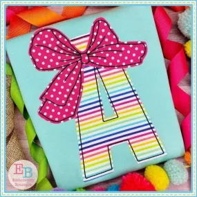 Big Bow Applique Font