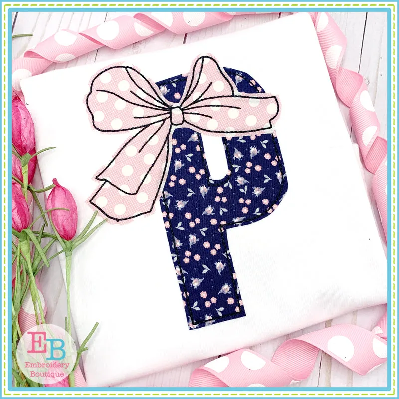 Big Bow Applique Font