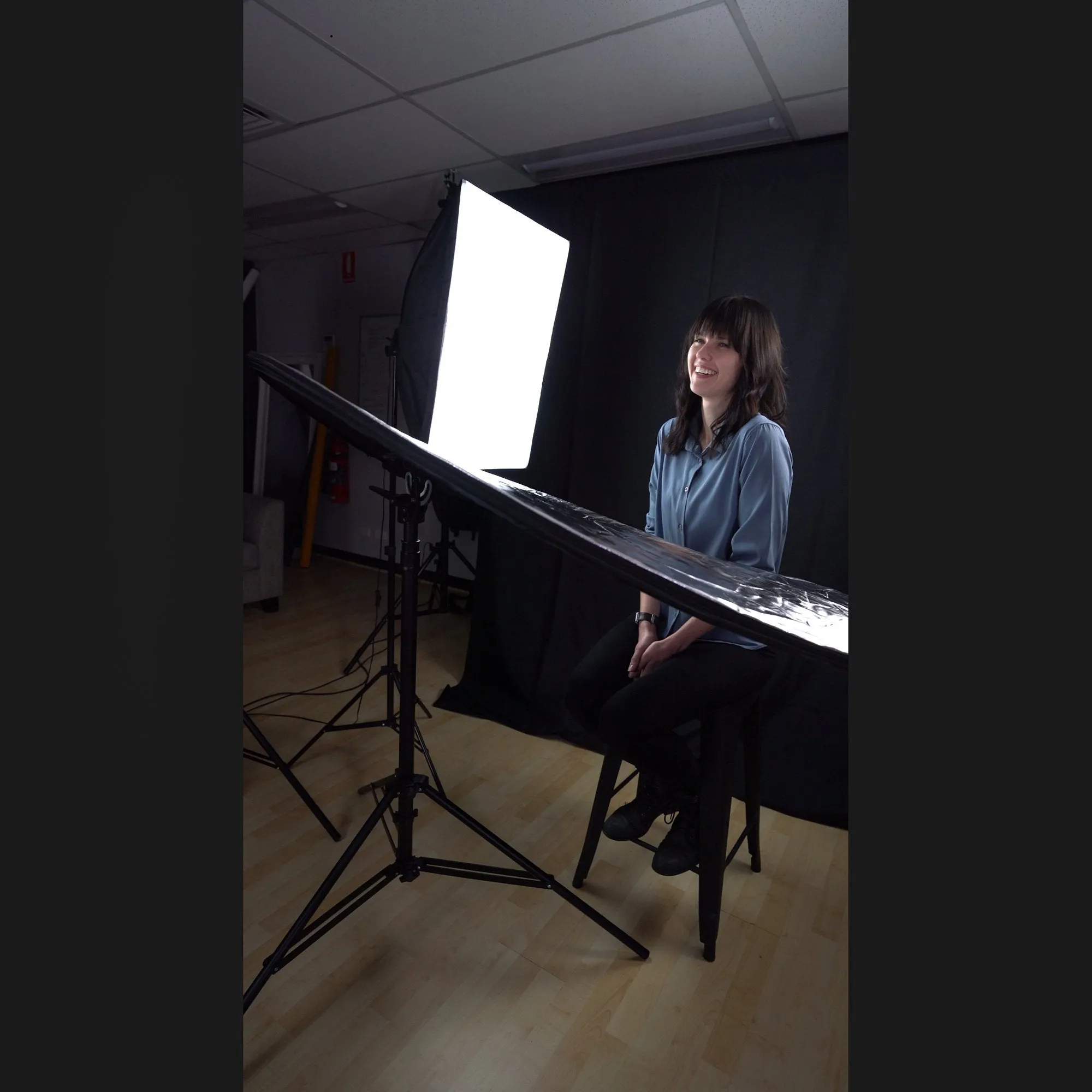 Black 3m x 6m Cotton Muslin Studio Backdrop
