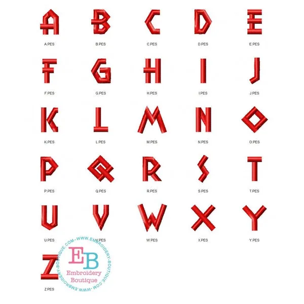 Brody Embroidery Font