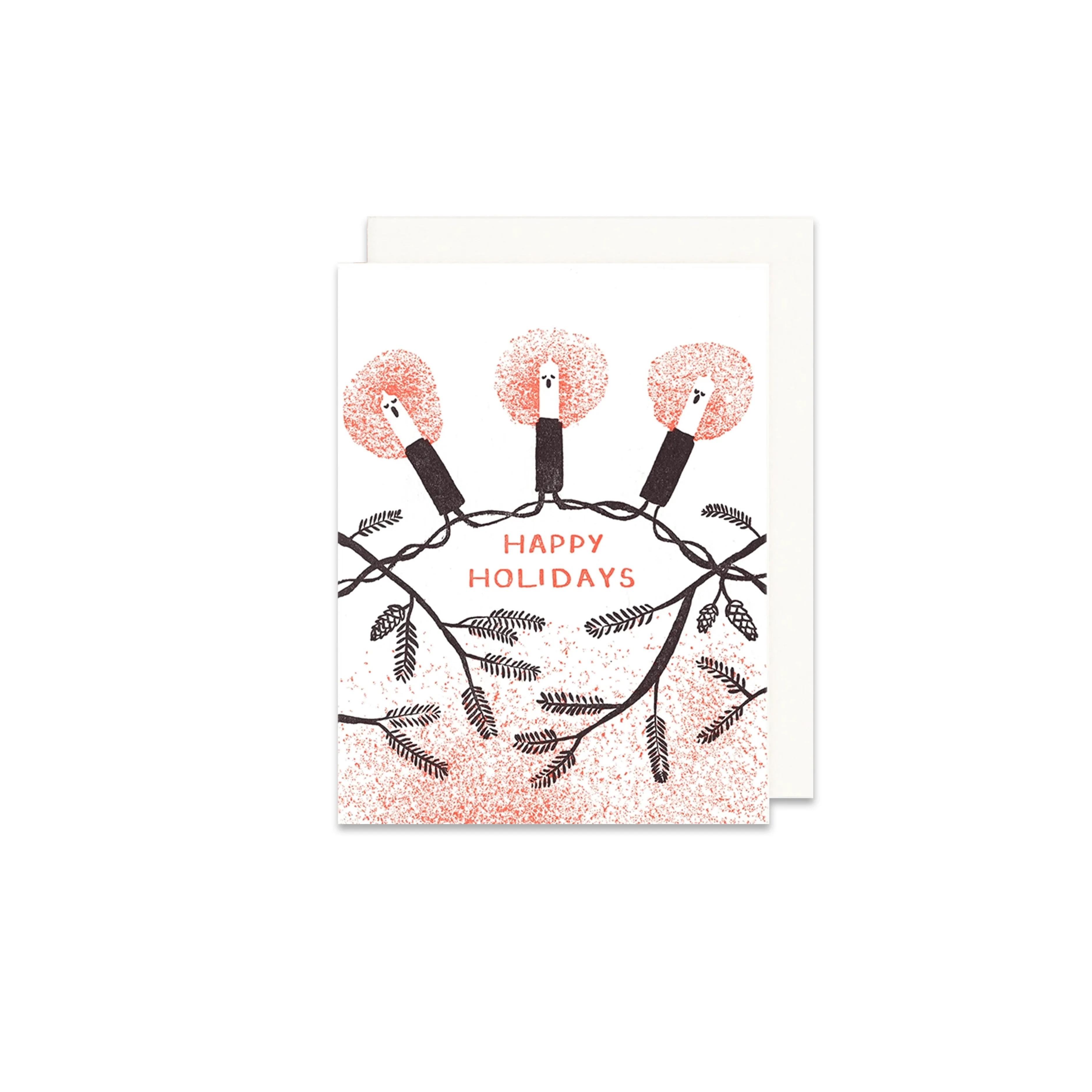 Christmas Lights Choir Greeting Card