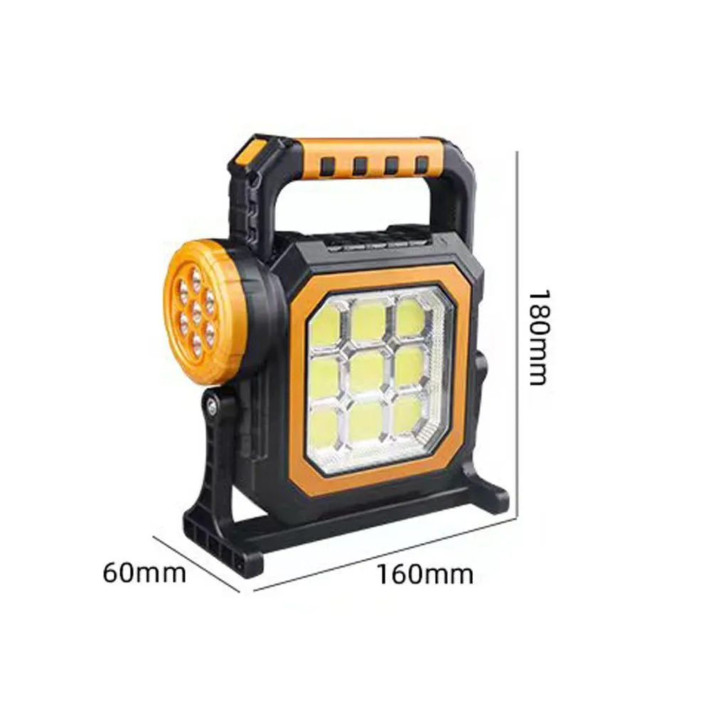CRONY 7LED-83COB Solar Working Lamp Solar Rechargeable Cob Led Flashlight