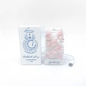 Crystal String Lights 78" | Rose Quartz