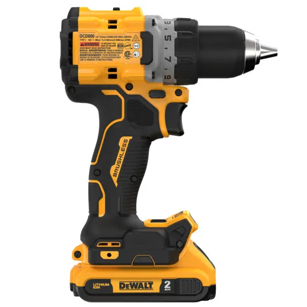 DeWALT 20V DCD800D2 MAX XR 1/2 In. Drill/Driver Kit
