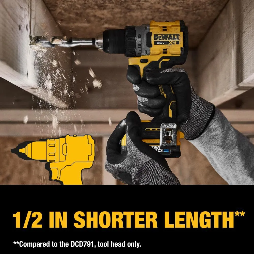 DeWALT 20V DCD800P1 MAX XR Brushless Cordless 1/2 In. Drill/Driver Kit
