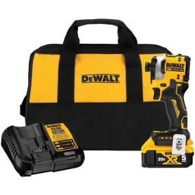 DeWALT DCF850P1 ATOMIC 20V MAX Impact Driver Kit 1/4 In. 3-Speed Brushless Cordless