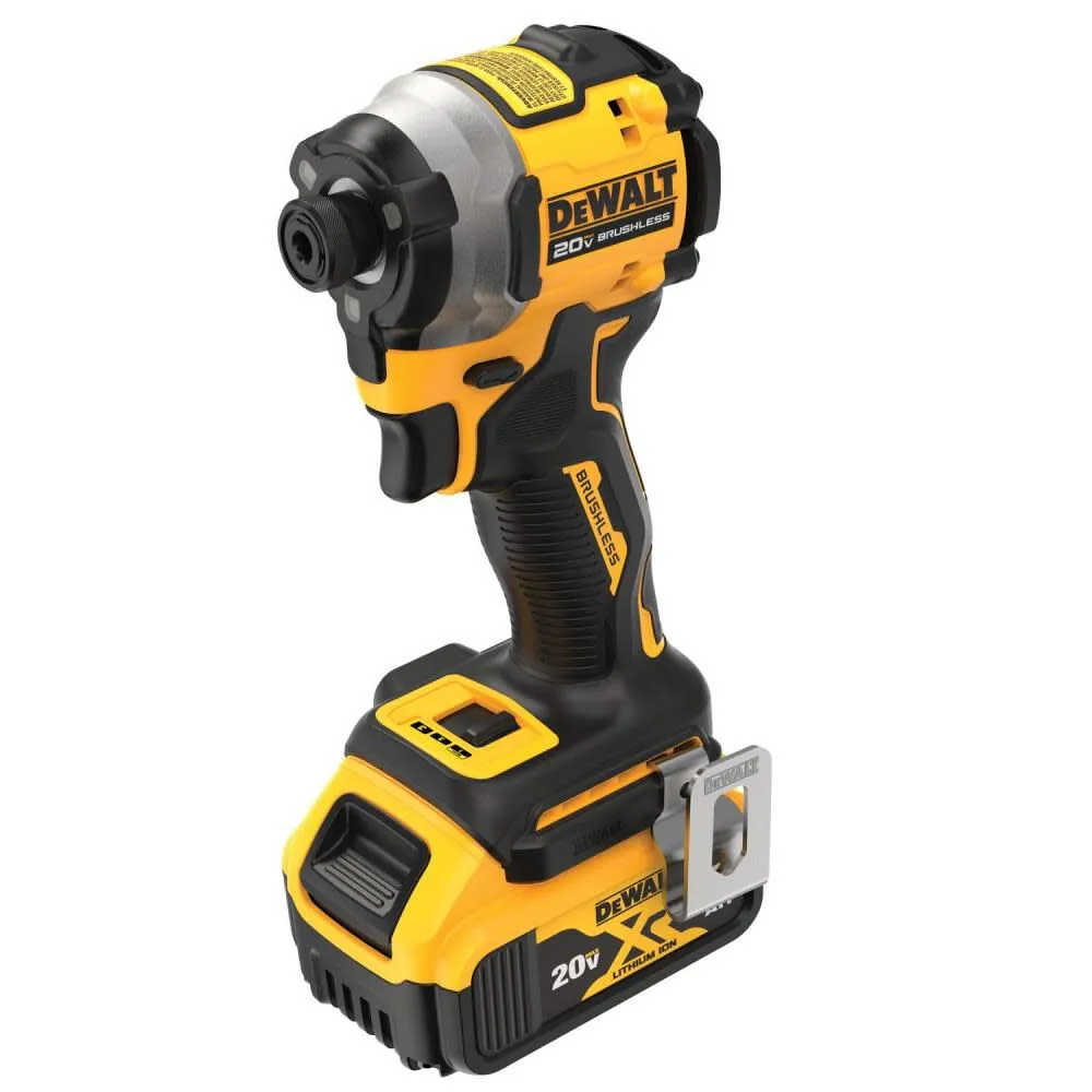 DeWALT DCF850P1 ATOMIC 20V MAX Impact Driver Kit 1/4 In. 3-Speed Brushless Cordless