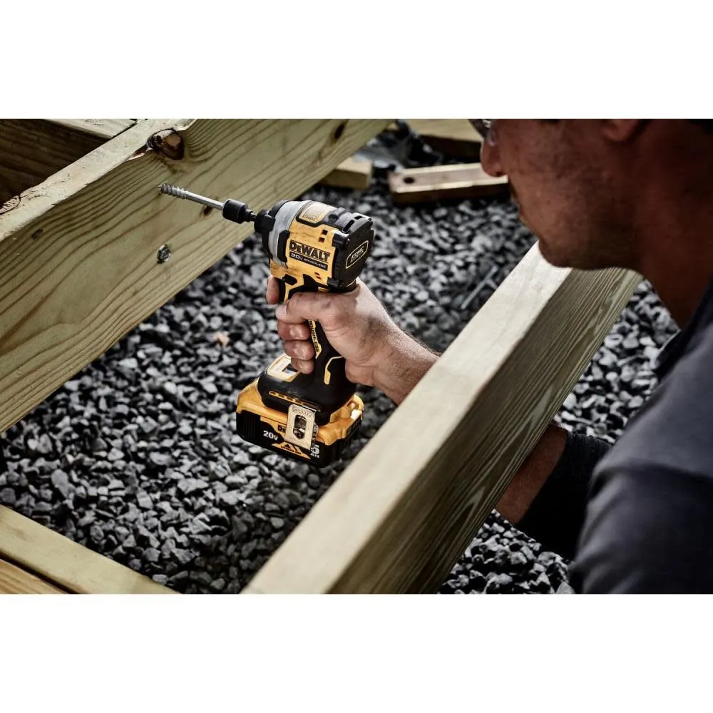 DeWALT DCF850P1 ATOMIC 20V MAX Impact Driver Kit 1/4 In. 3-Speed Brushless Cordless