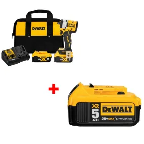 DeWalt DCF921P2 20V MAX Impact Wrench Kit W/ FREE DCB205 20V MAX Battery Pack DeWalt DCF921P2 20V MAX Impact Wrench Kit W/ FREE DCB205 20V MAX Battery Pack