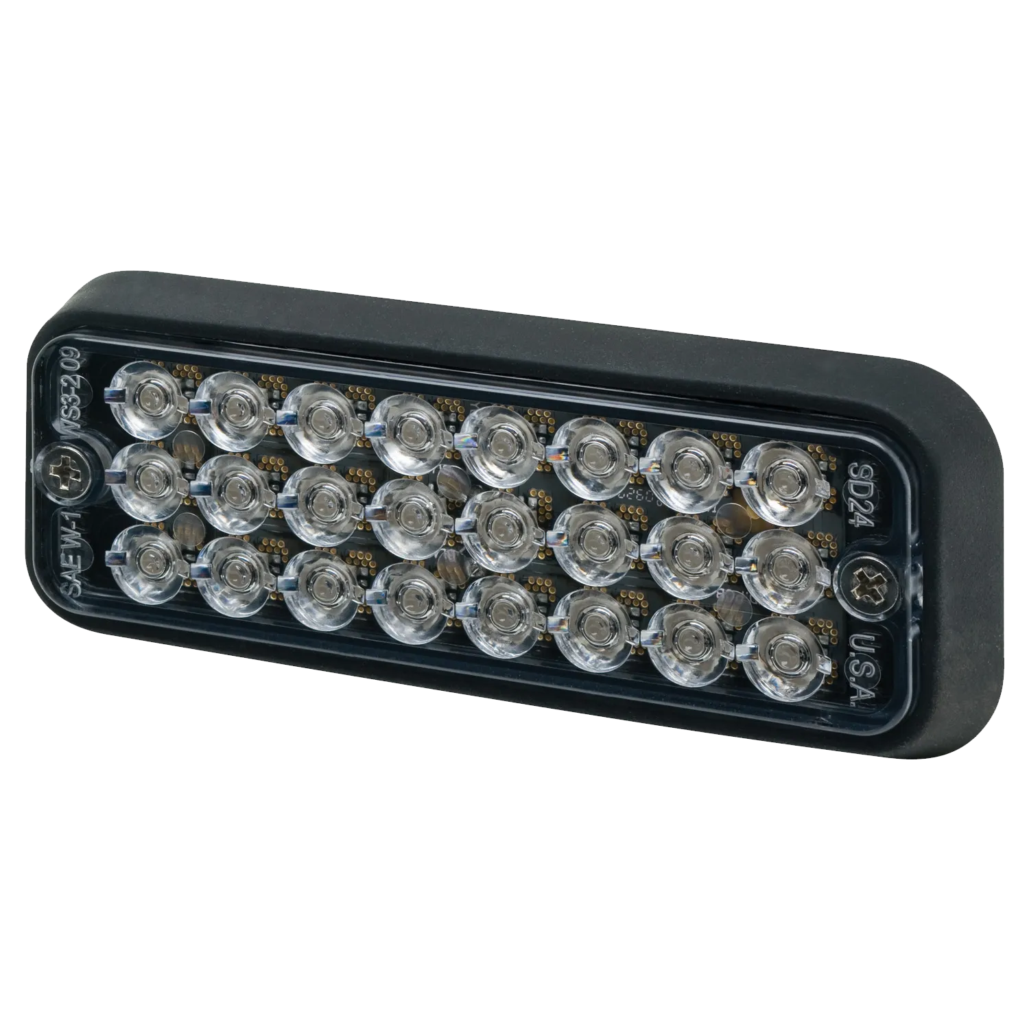 ECO 3510A ECCO Directional 24 1-Watt LED Light (3.3", Amber, 2 Bolt)
