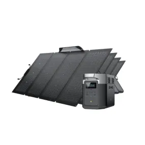 EcoFlow DELTA Max 2000 4x 220W Bifacial Solar Panels EcoFlow DELTA Max 2000 4x 220W Bifacial Solar Panels