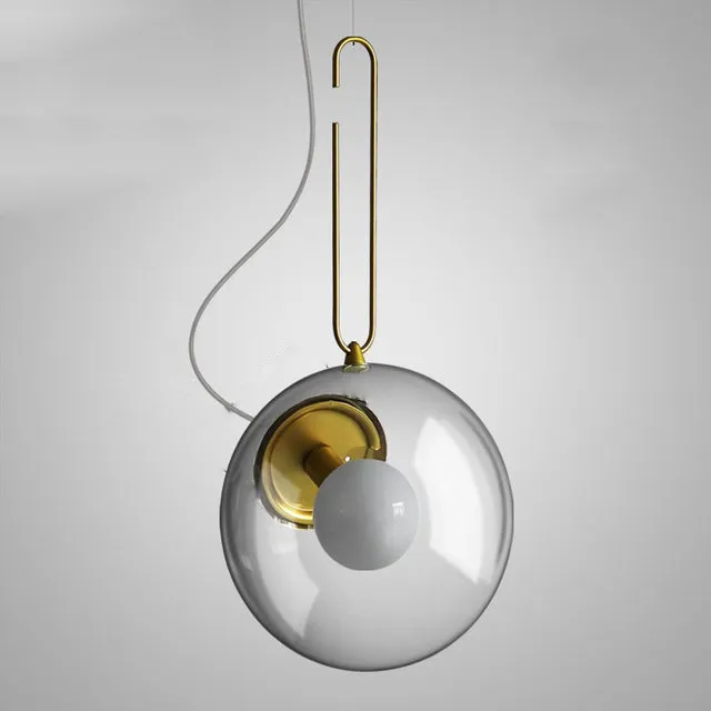 Epcot Industrial LED Glass Pendant Light