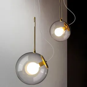 Epcot Industrial LED Glass Pendant Light