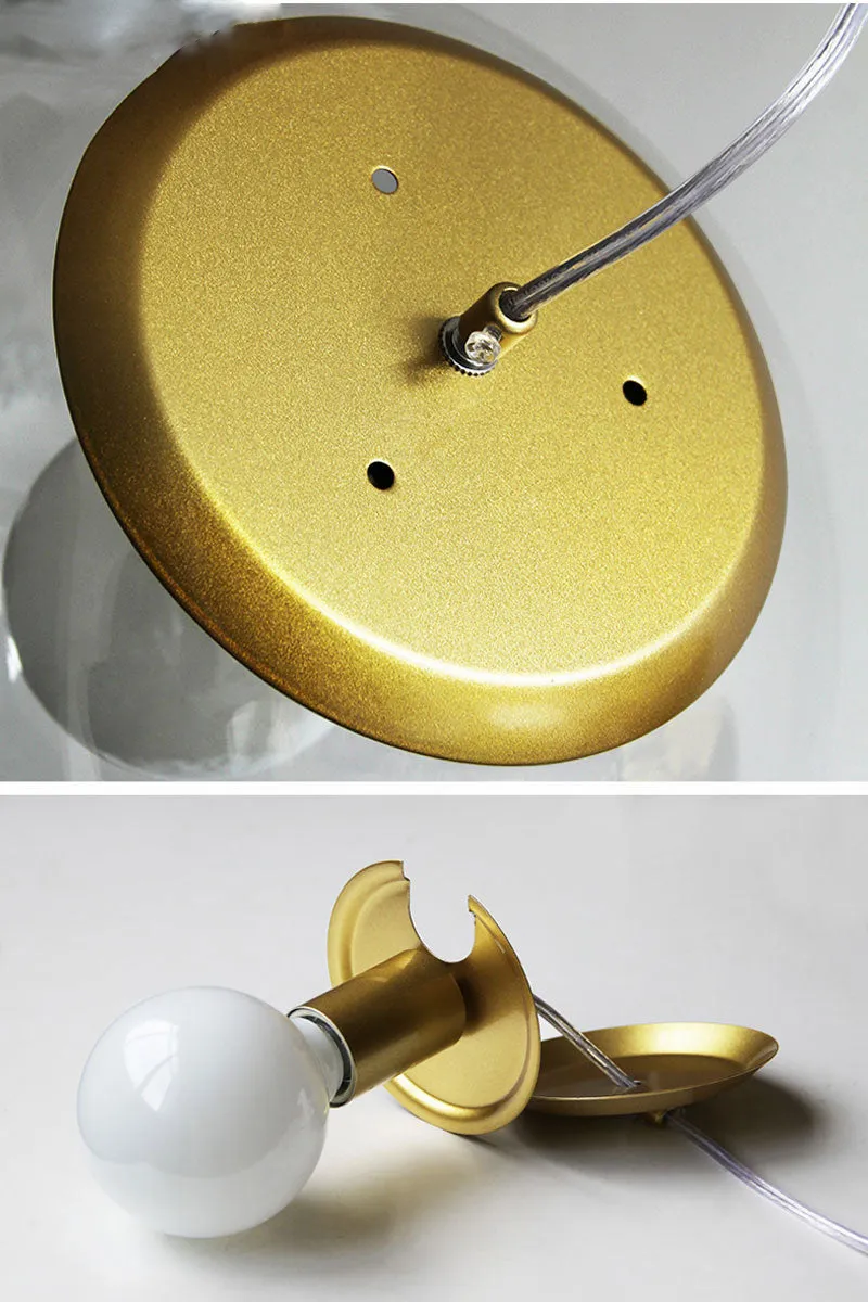 Epcot Industrial LED Glass Pendant Light